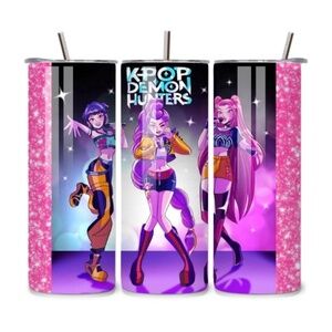 Handmade Kpop Demon Hunters 20oz Stainless Steel Tumbler